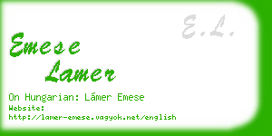emese lamer business card